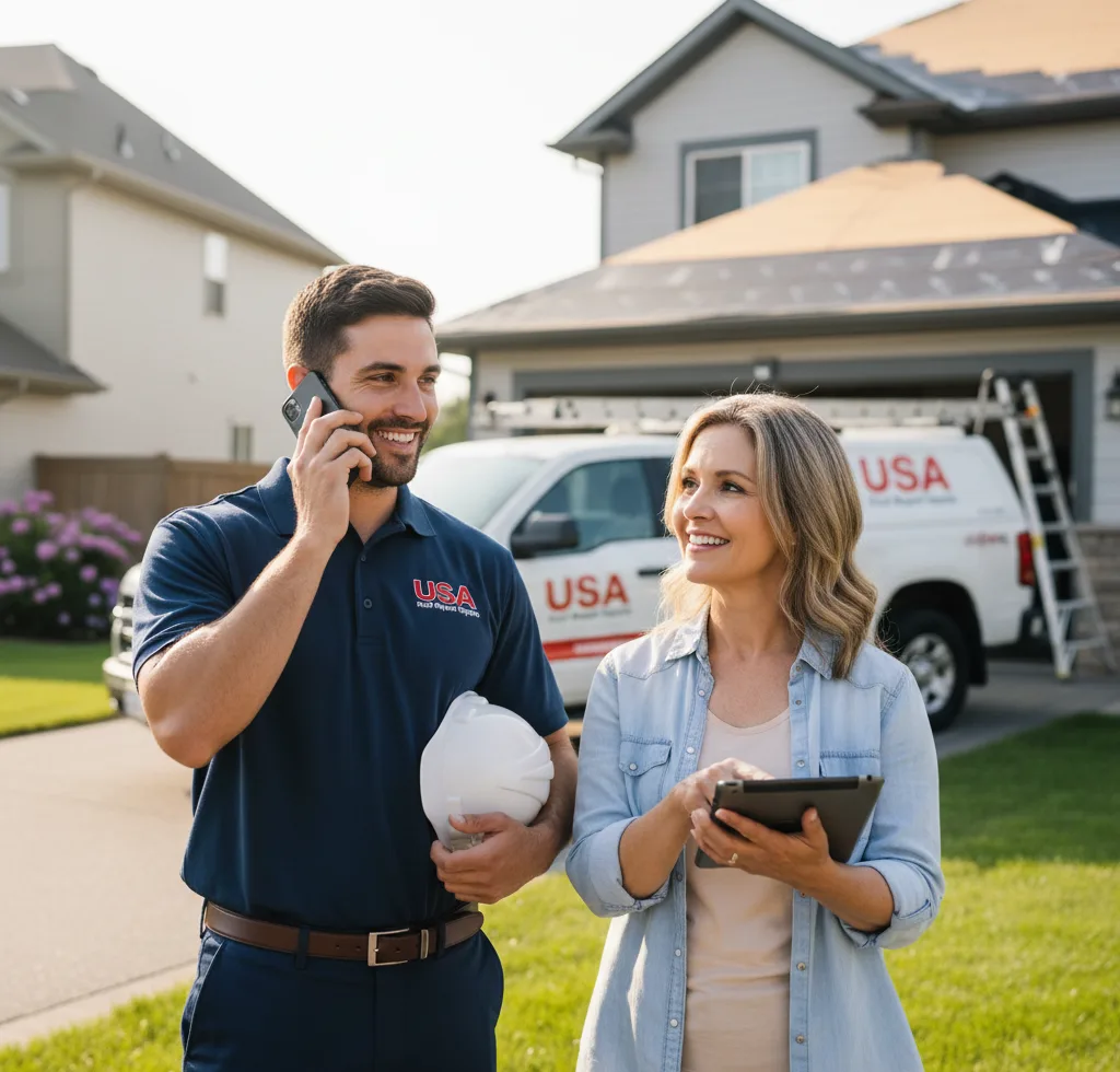 USA Roof Repair Experts customer support in Hearne